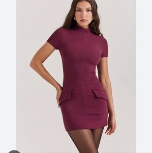 Alia mulberry mini dress